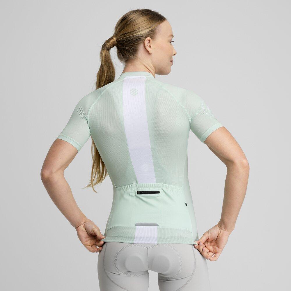 Damen Radsport ultraleichtes radtrikot für M3 Senda Kühles Grün 6/8