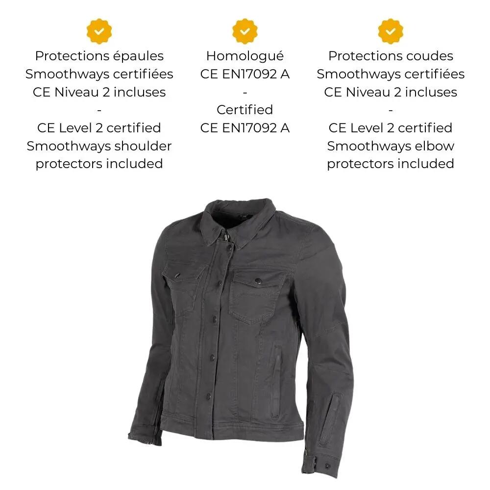Blouson moto femme certifié | NAZAIRE LADY 5/7