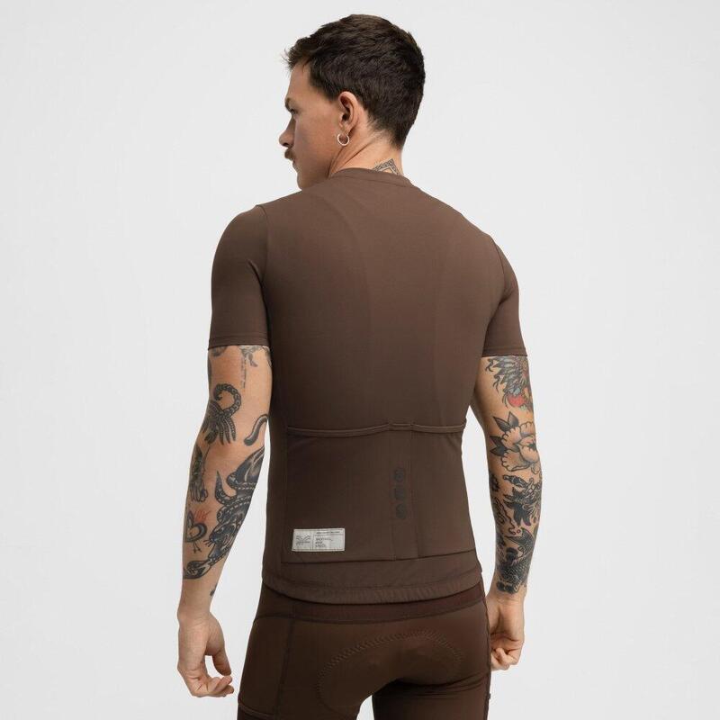Tricou de pe pietriș cu jumătate de fermoar pentru GM5 Terraquest Brown Maro