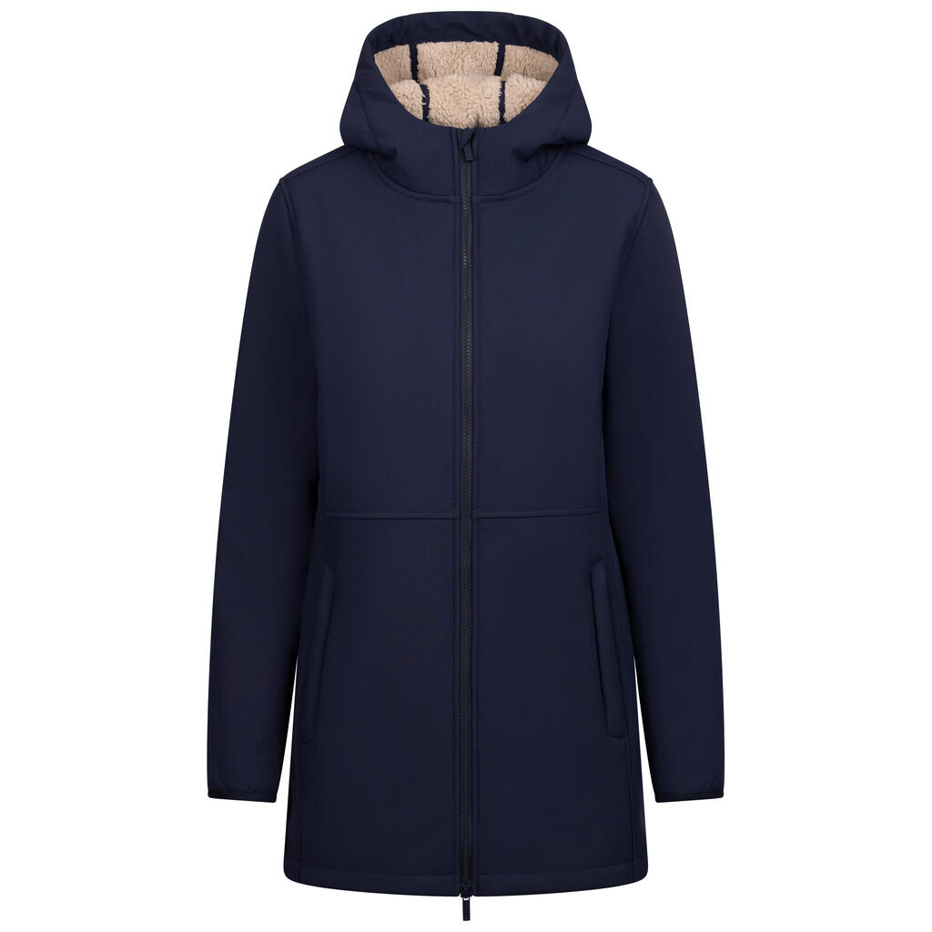 Womens Bonded Fur Lining Waterproof  Softshell Jacket - Sine