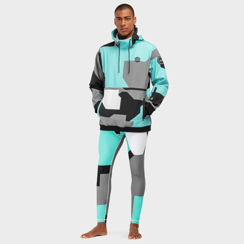 Pantalon sous-vêtement thermique homme Sports d'hiver Highlights Turquoise 4/7