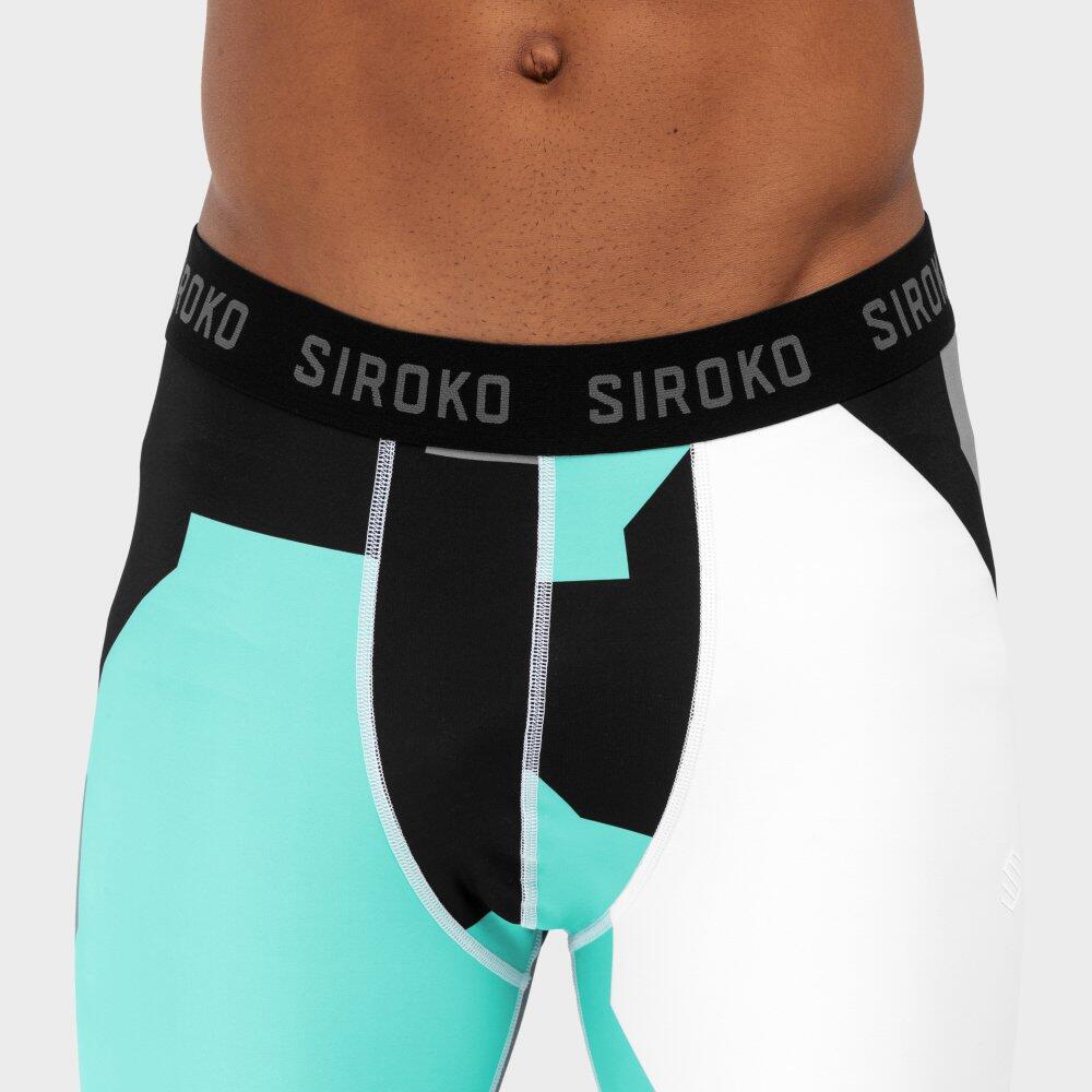 Pantalon sous-vêtement thermique homme Sports d'hiver Highlights Turquoise 5/7