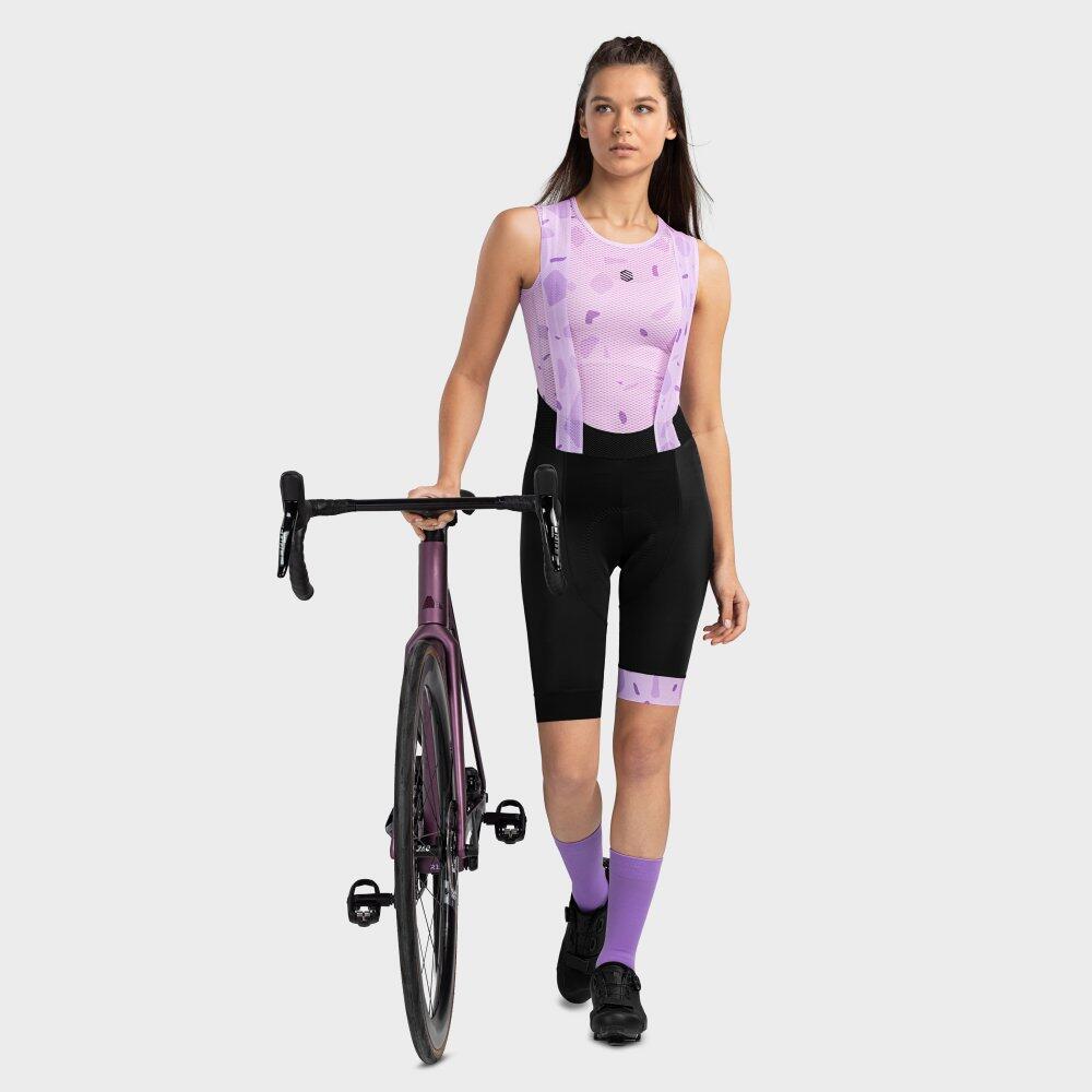 Sous-maillot vélo femme Cyclisme Hesse Lavande 4/7