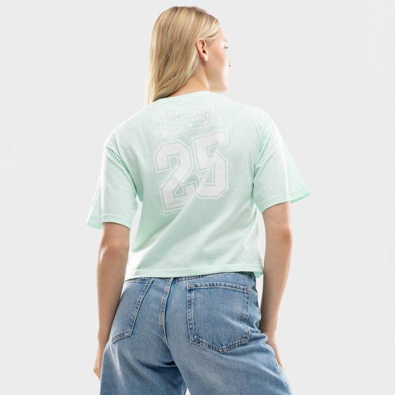 Dámský crop top volného střihu IBZ Eivissa Water Green