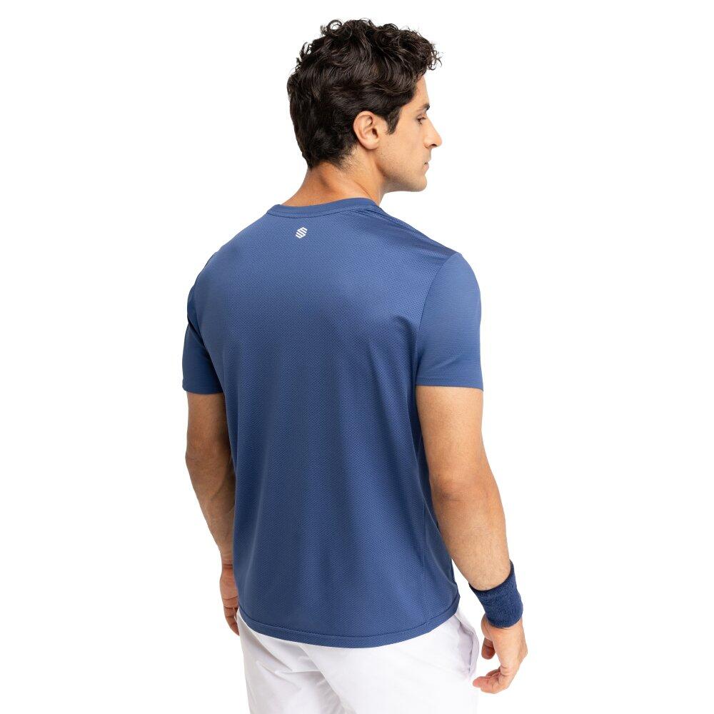 Maglietta tecnica da tennis da uomo a maniche corte Lob Blue Blu 2/7