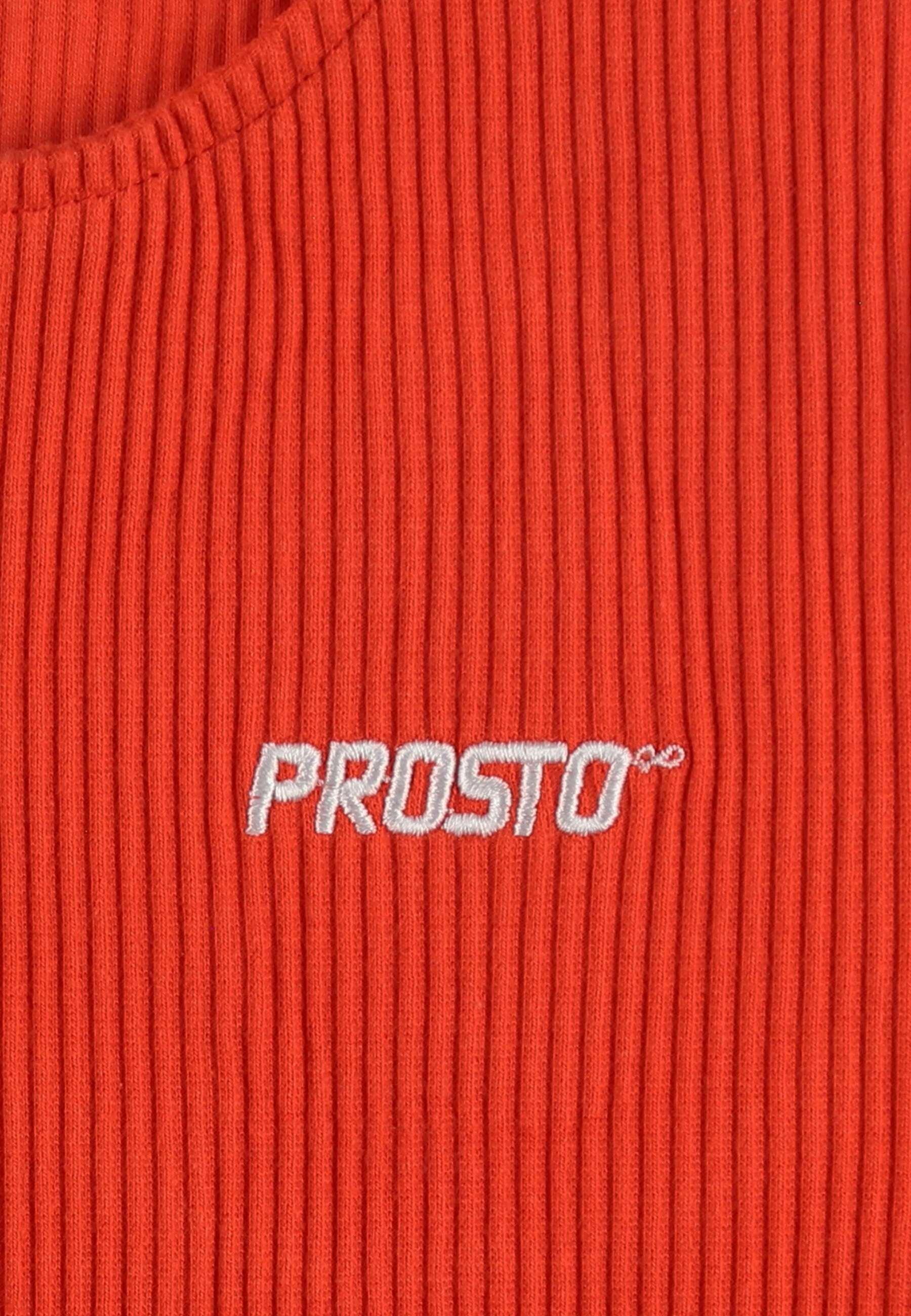 Top sportowy damski Prosto Zip Ribbed na suwak 6/6