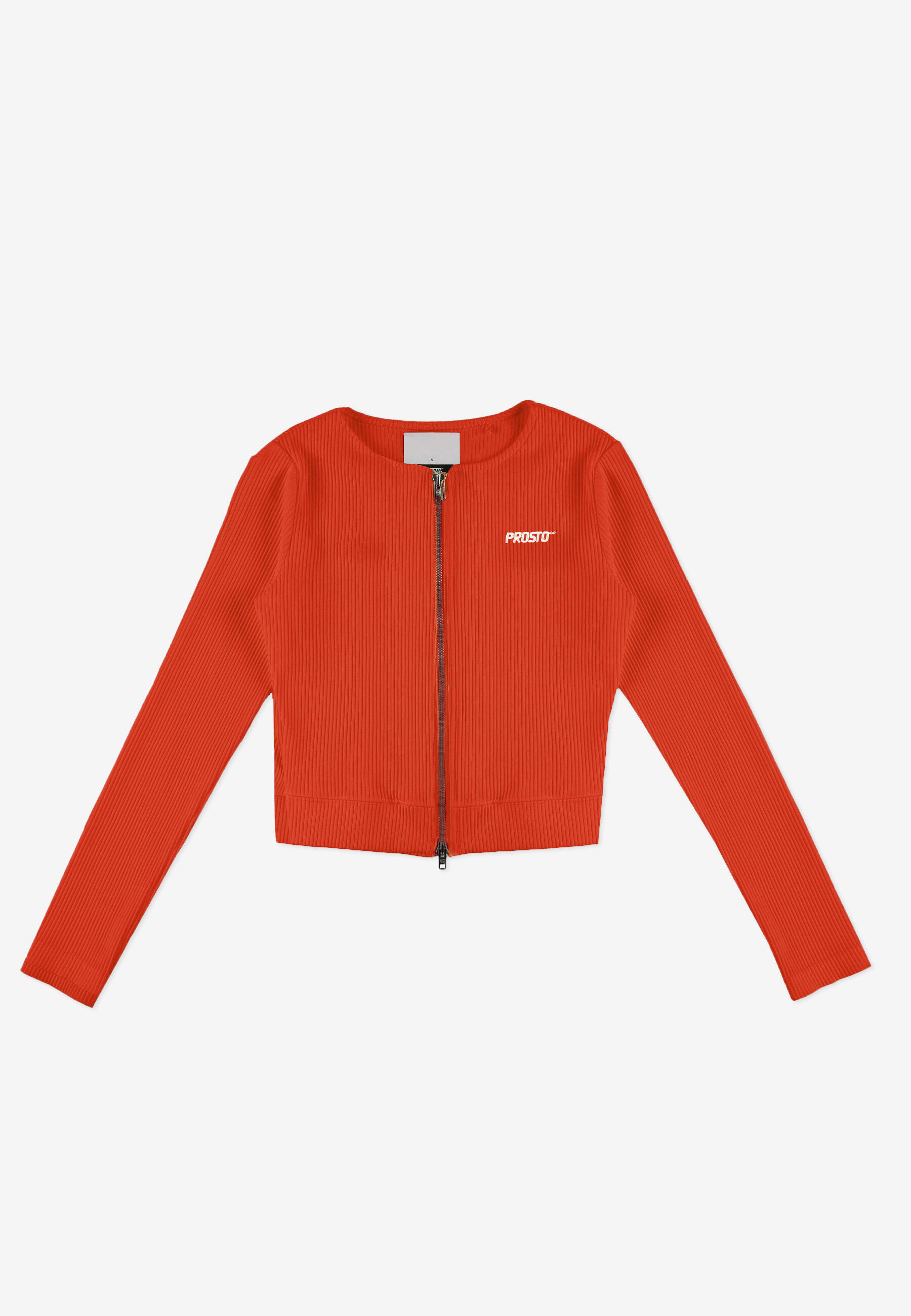 Top sportowy damski Prosto Zip Ribbed na suwak 4/6