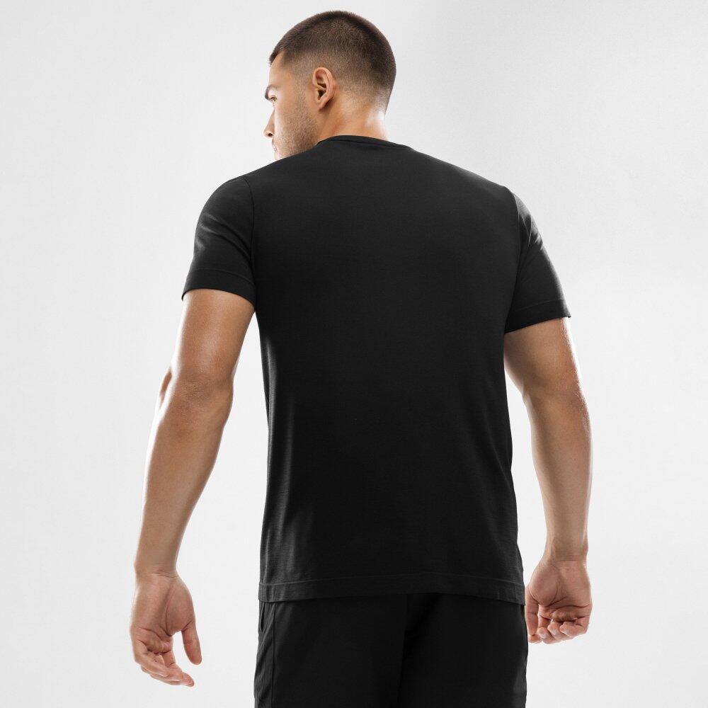 Maglietta da allenamento a maniche corte da uomo Fitness Conquer Nero 6/7