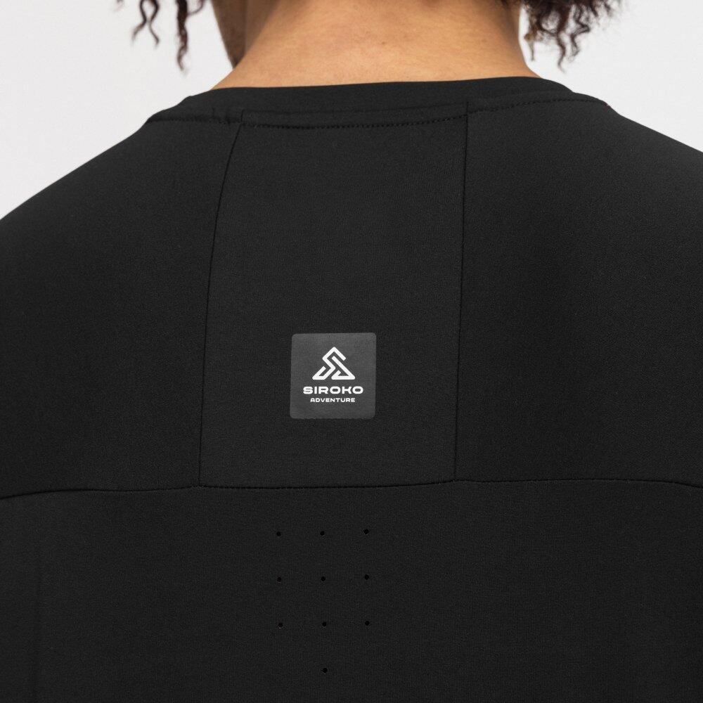 T-shirt randonnée manches courtes homme Cave Noir 4/8