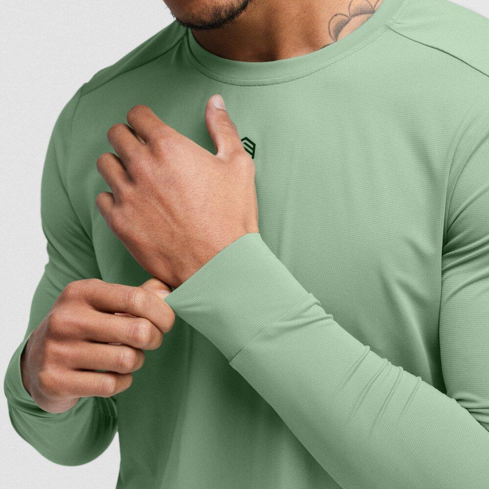 Herren Radsport langärmeliges gravel-t-shirt Spruce Grün 5/7
