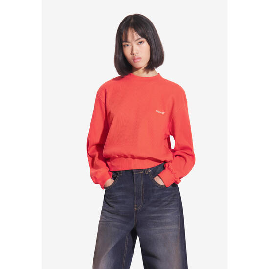 Bluza sportowa damska Prosto Ribbed bez kaptura