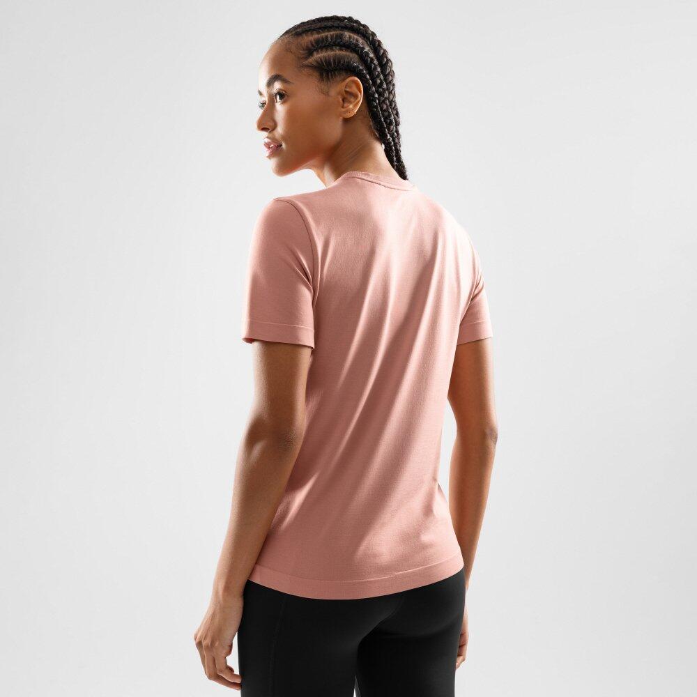 Camiseta manga corta entrenamiento mujer fitness Java Coral 6/7