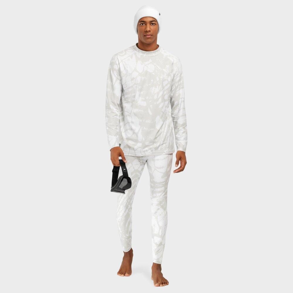 Calças interiores térmicas para homem Desportos de inverno Foggy Branco 4/7