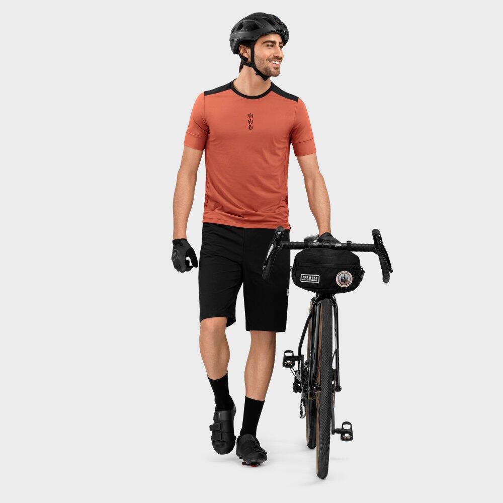 T-shirt cyclisme gravel homme Tushar Argile 4/7