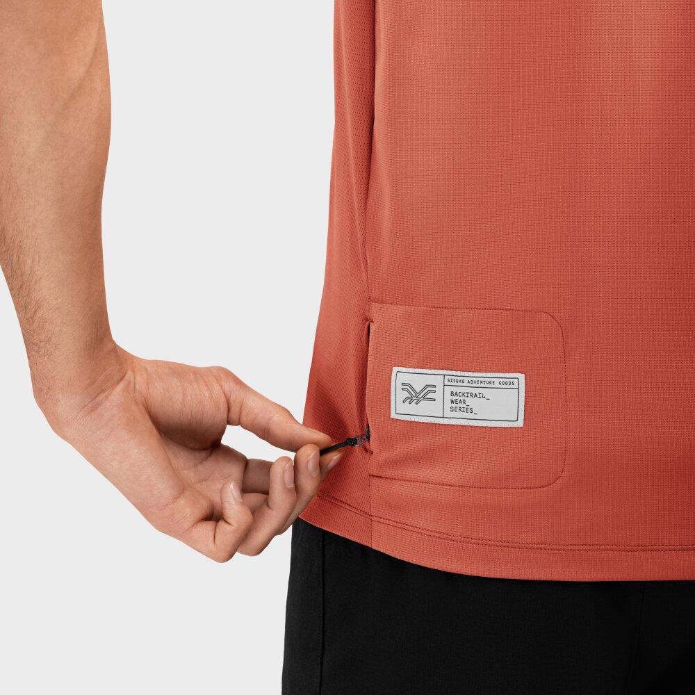 T-shirt cyclisme gravel homme Tushar Argile 6/7