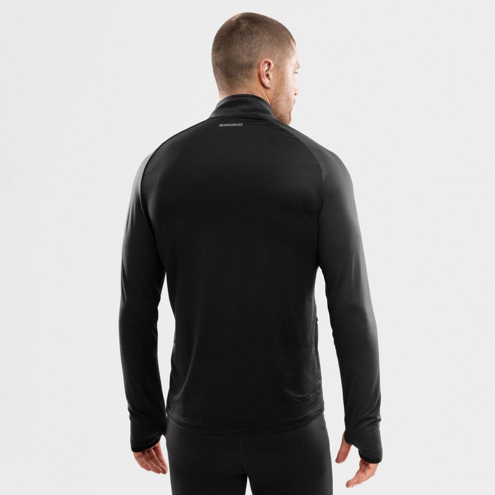 Felpa da corsa da uomo con mezza zip Fitness Intuit Black Nero 6/6
