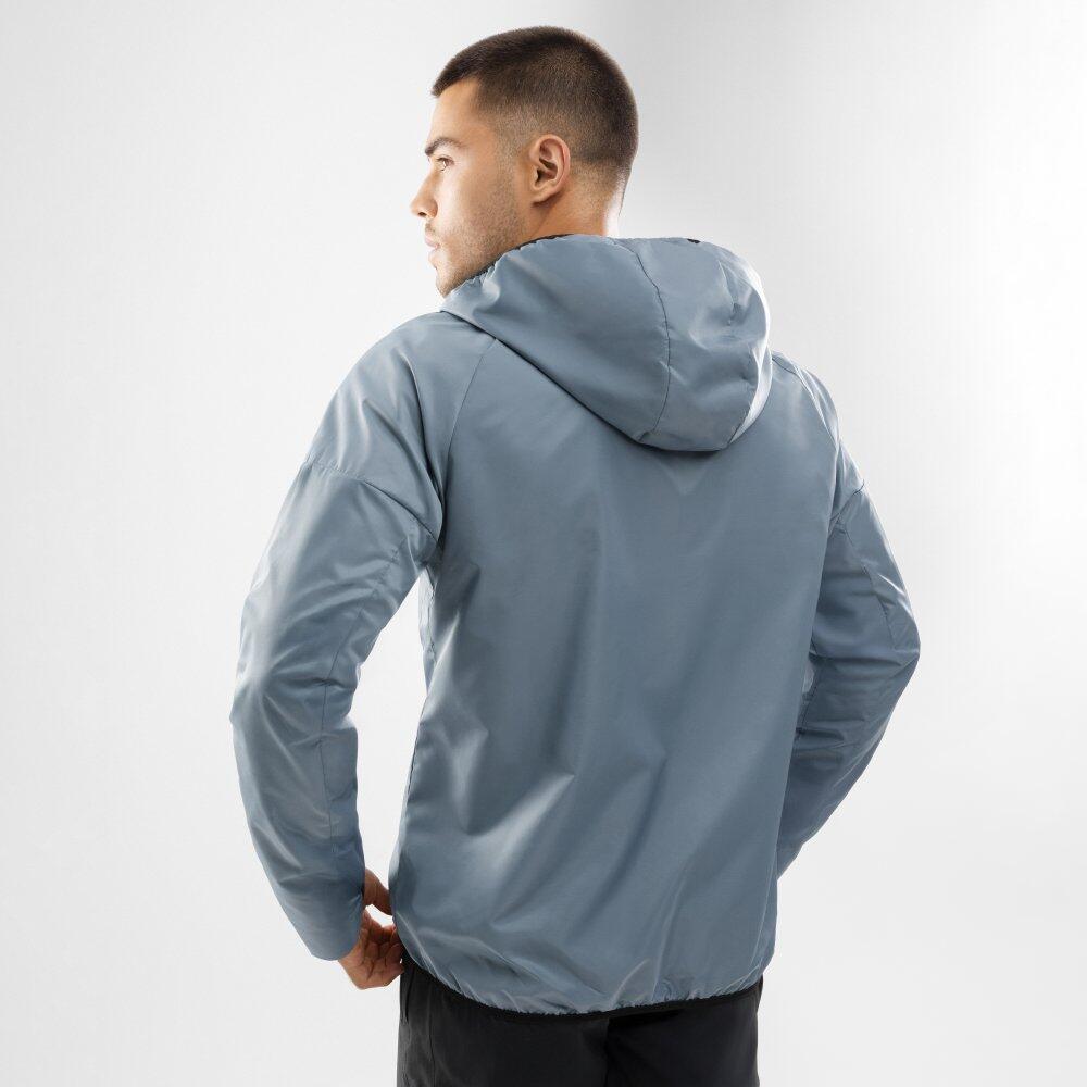 Veste coupe-vent fitness homme Evolve Bleu 6/8