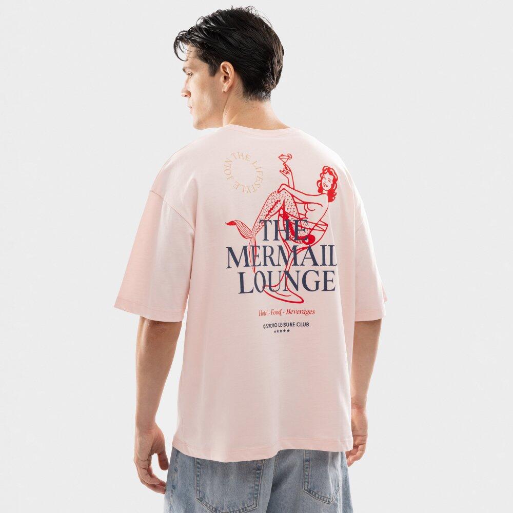 T-shirt manches courtes coton bio homme Lifestyle Naiad Pink Rose 6/7