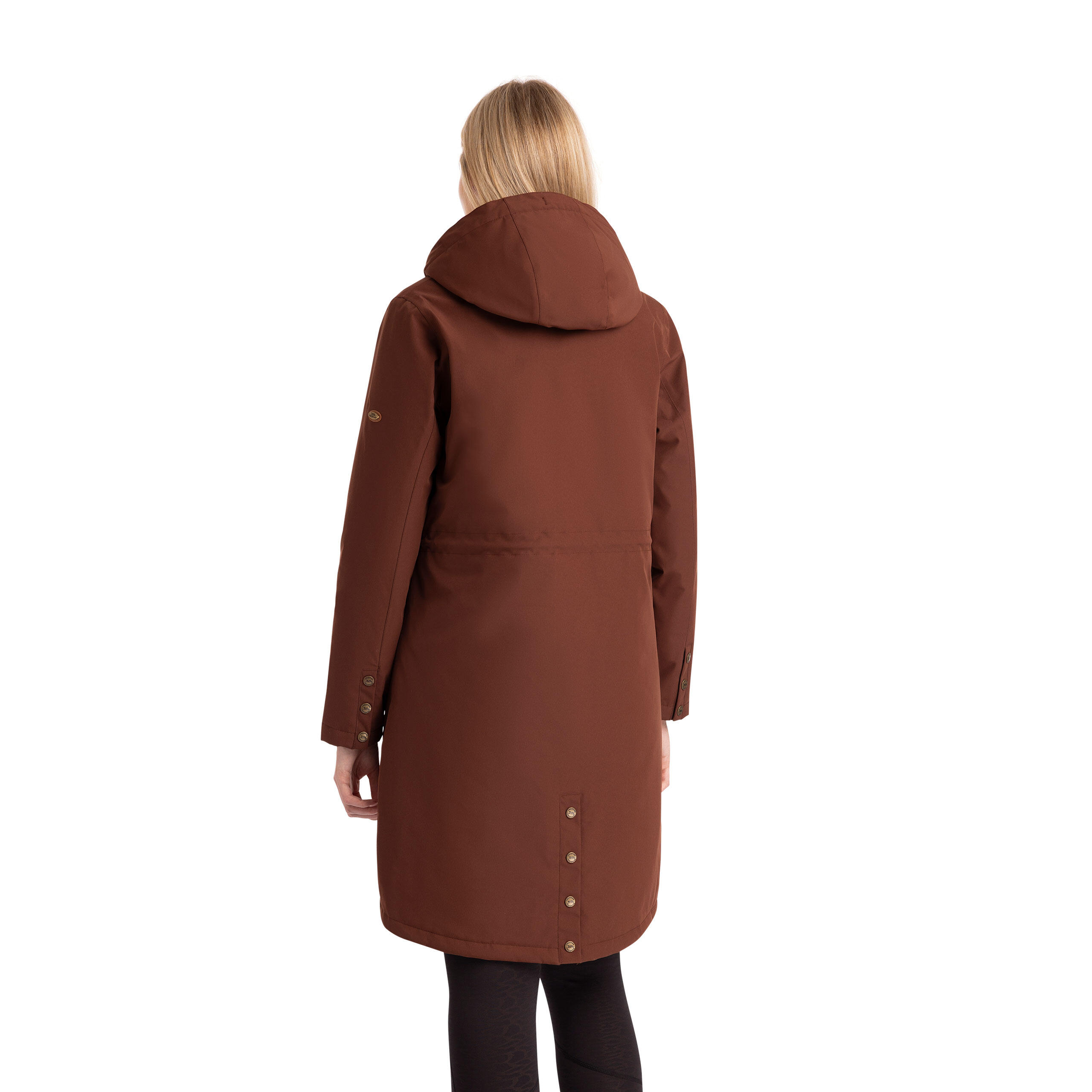 Trespass Vailsom - Veste imperméable Femme Châtaigne 3/5