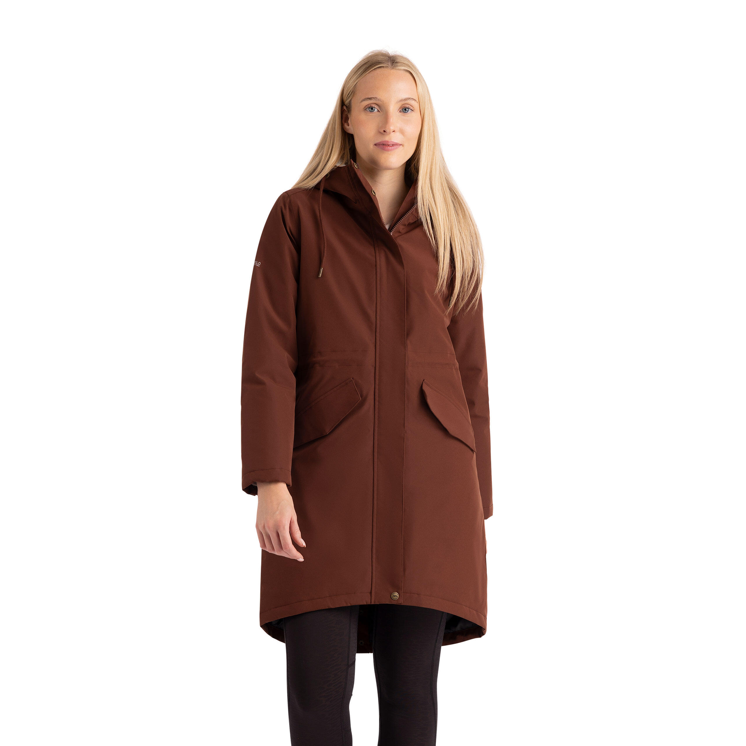Trespass Vailsom - Veste imperméable Femme Châtaigne 2/5