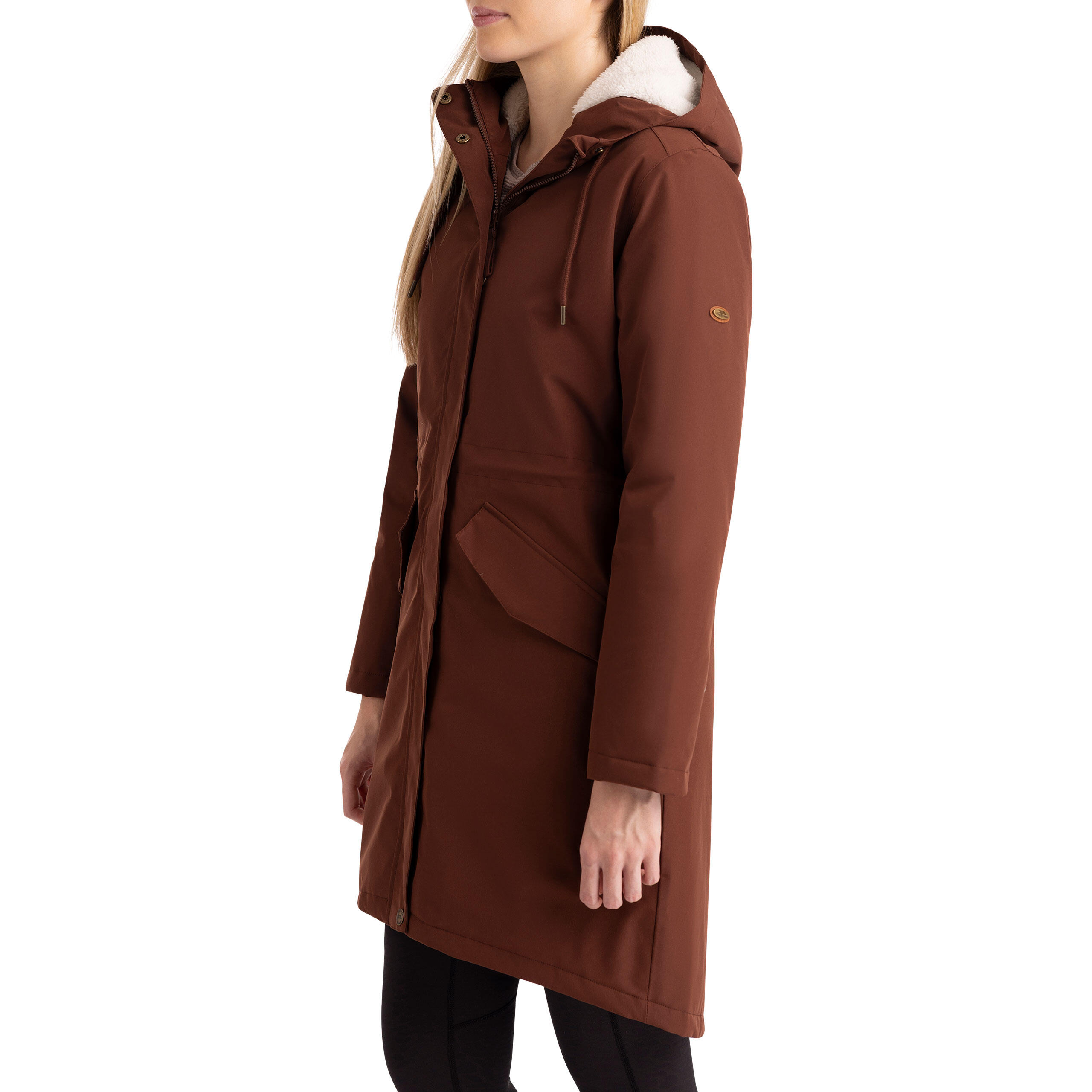 Trespass Vailsom - Veste imperméable Femme Châtaigne 5/5