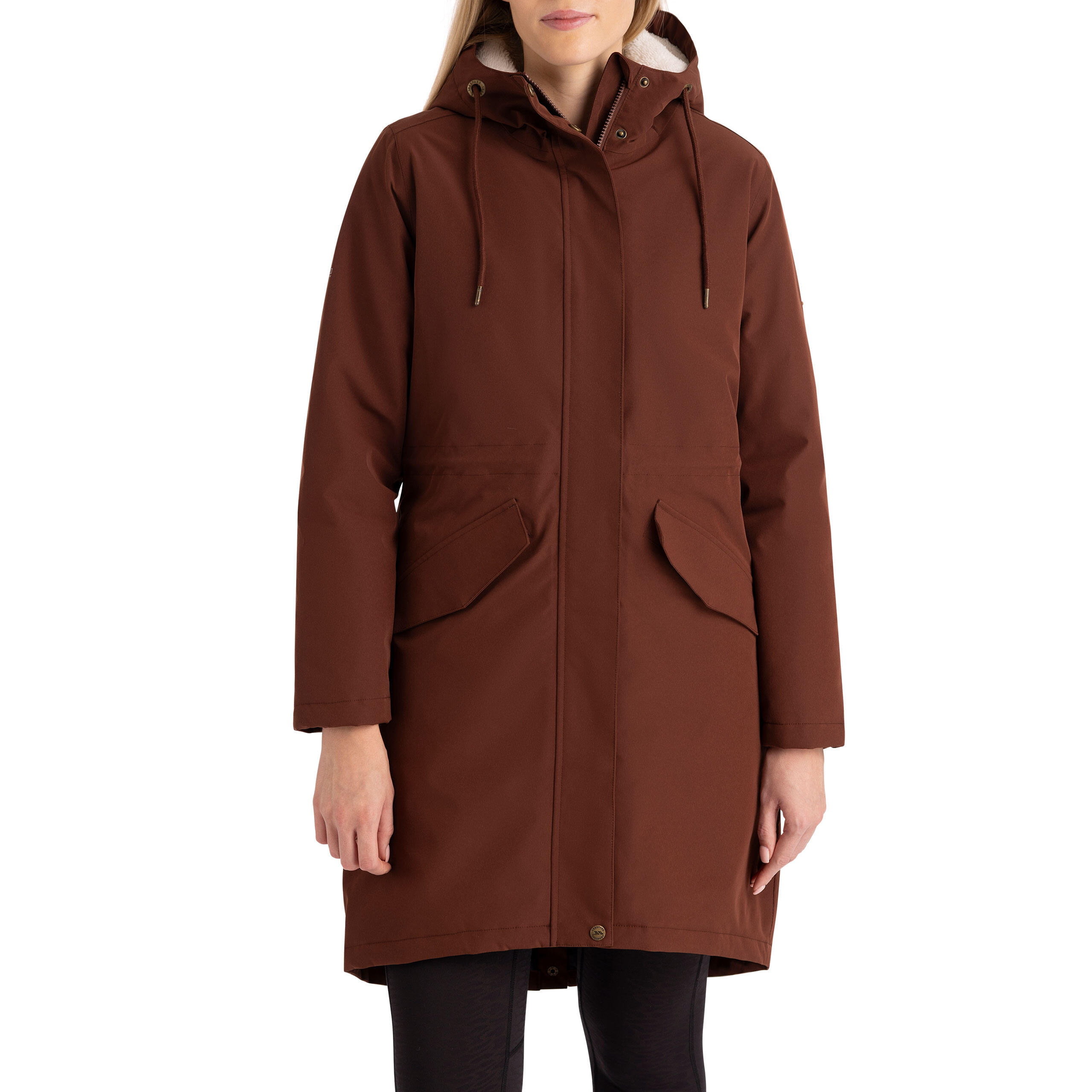 Trespass Vailsom - Veste imperméable Femme Châtaigne 4/5