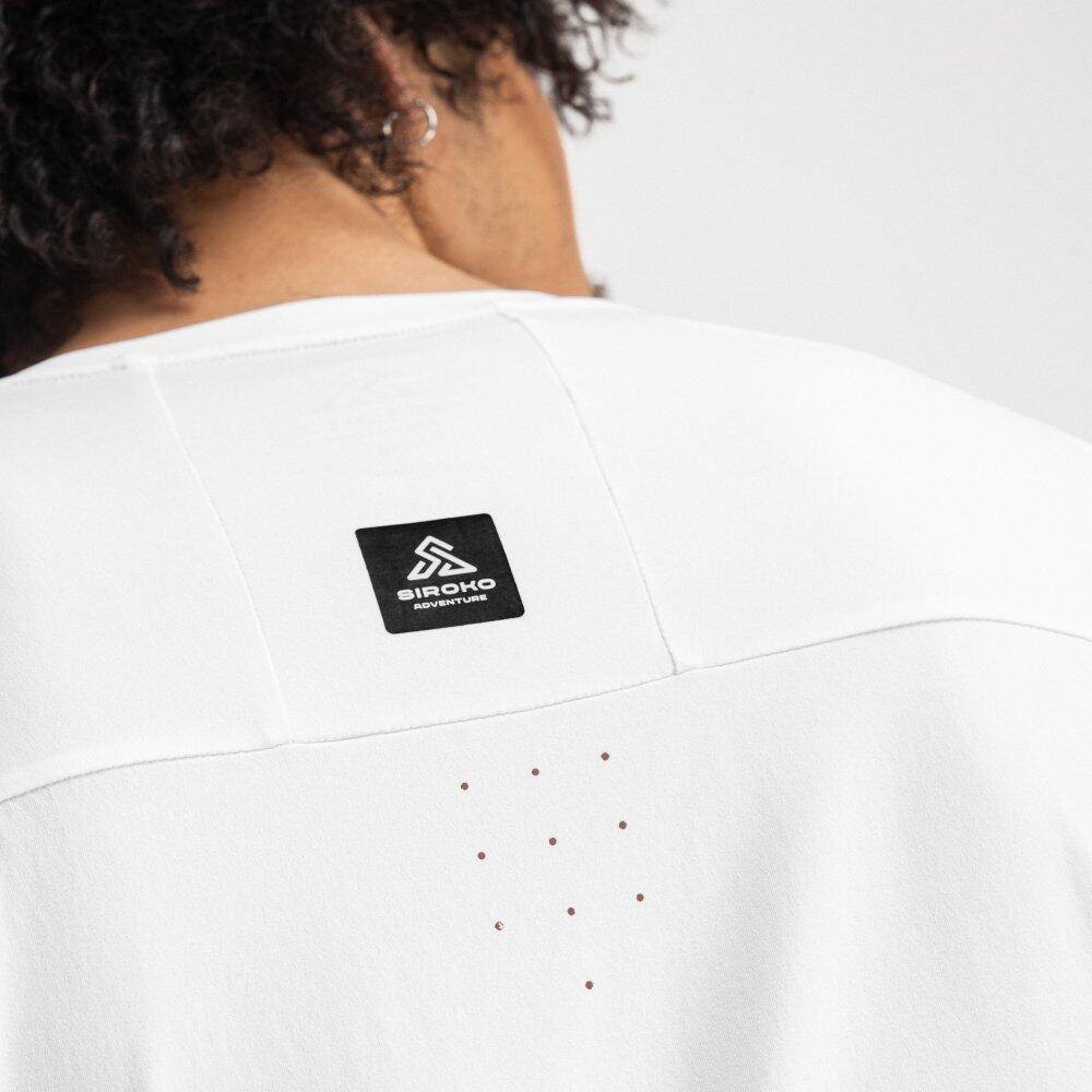 T-shirt randonnée manches courtes homme Picos Blanc 4/8