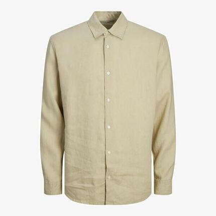 Hemd Jack & Jones Clawrence Leinen Felder des Roggens