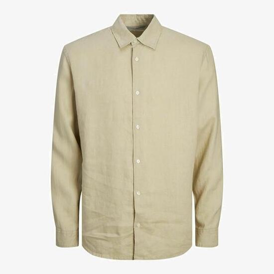 Hemd Jack & Jones Clawrence Leinen Felder des Roggens