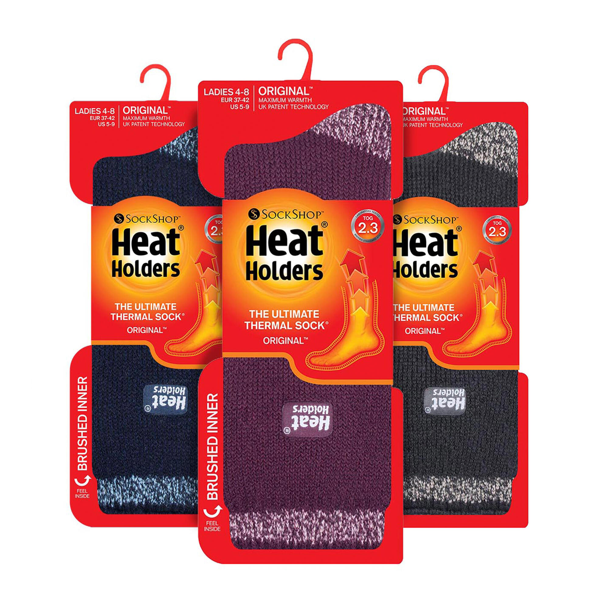 Set of 3 Insulated Thermal Ladies Socks for Ultimate Cold Weather Comfort 2/6