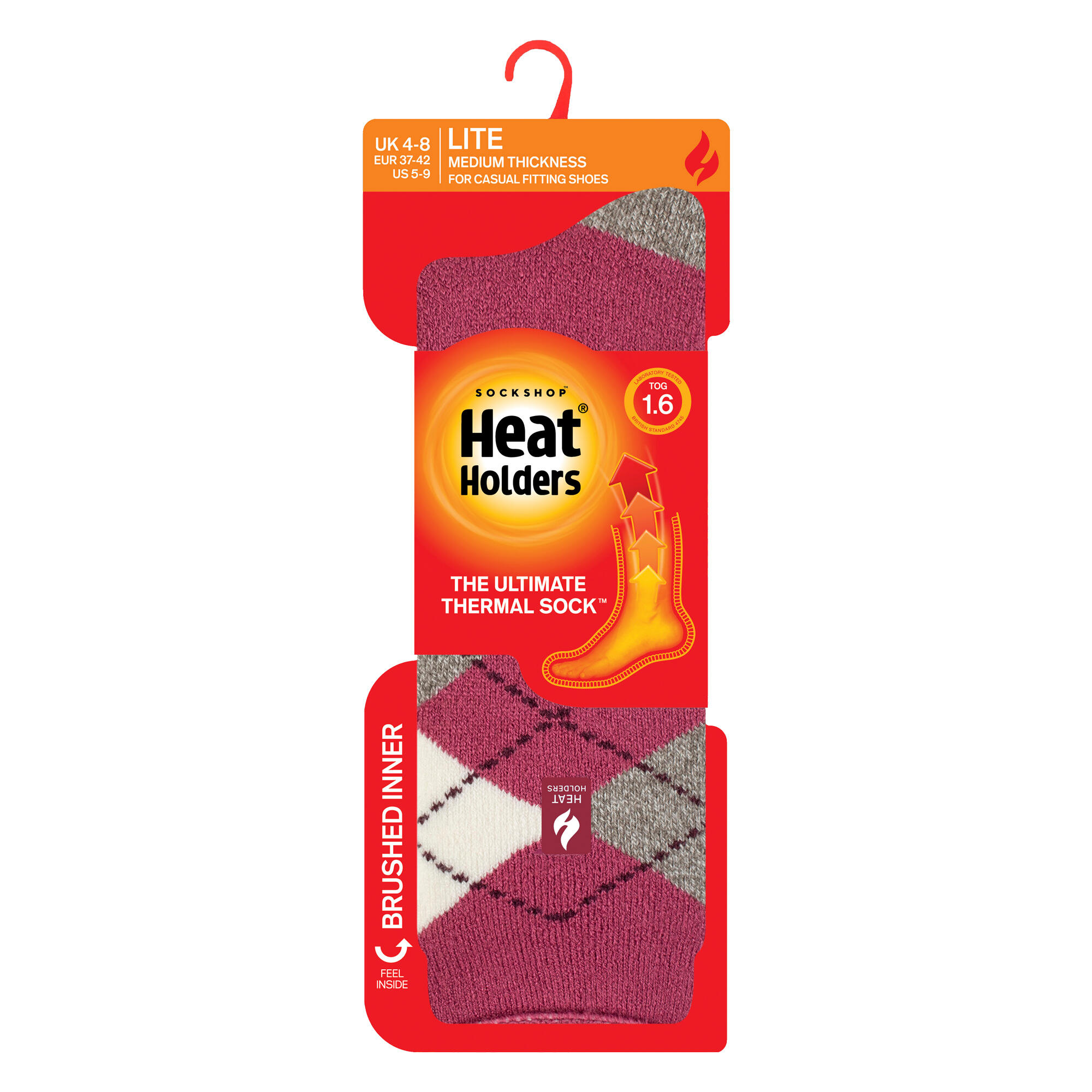 Gemusterte Thermal Lite-Socken für Damen 2/6