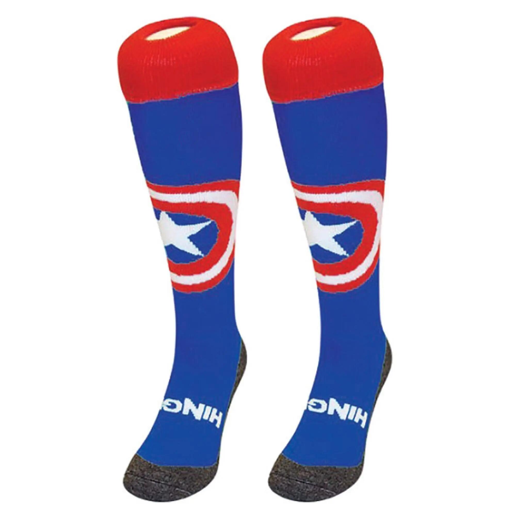Hingly - Capitan America Calzini sportivi lunghi per hockey 5/5