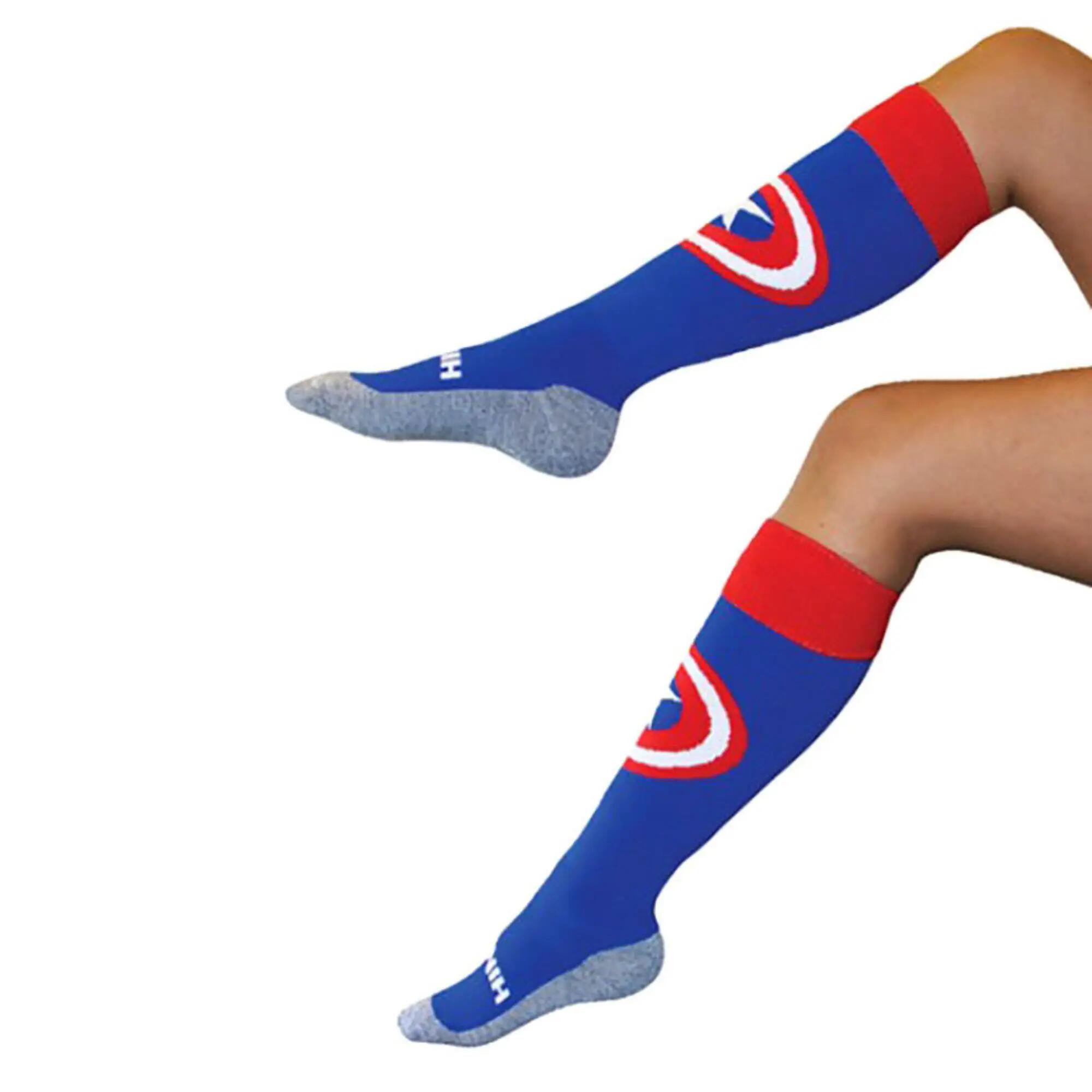 Hingly - Capitan America Calzini sportivi lunghi per hockey 4/5