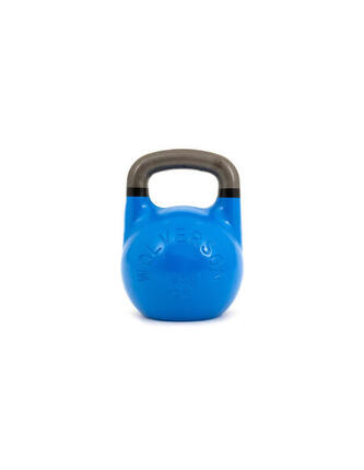 Wolverson Fitness GSU Kettlebell 10kg Blau + Black Rings