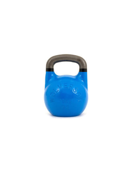 Wolverson Fitness GSU Kettlebell 10kg Blau + Black Rings