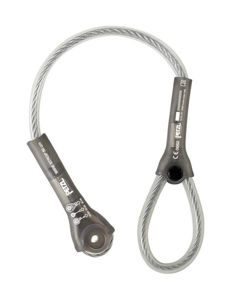 Eslinga de amarre Petzl Wire Strop 50 cm acero, funda PU UV 1/1