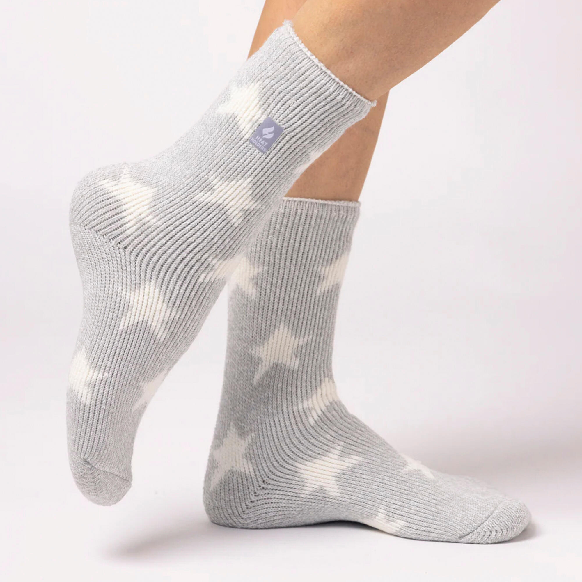 Damen-Jacquard-Thermosocken für den Winter 3/4