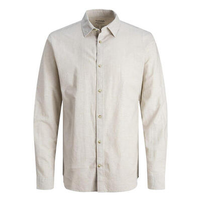 Camicia Jack & Jones Summer Linen Blend beige