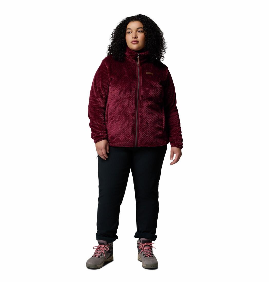 Veste Polaire Columbia "Fire Side II Sherpa Full Zip" XS Bordeaux 3/7