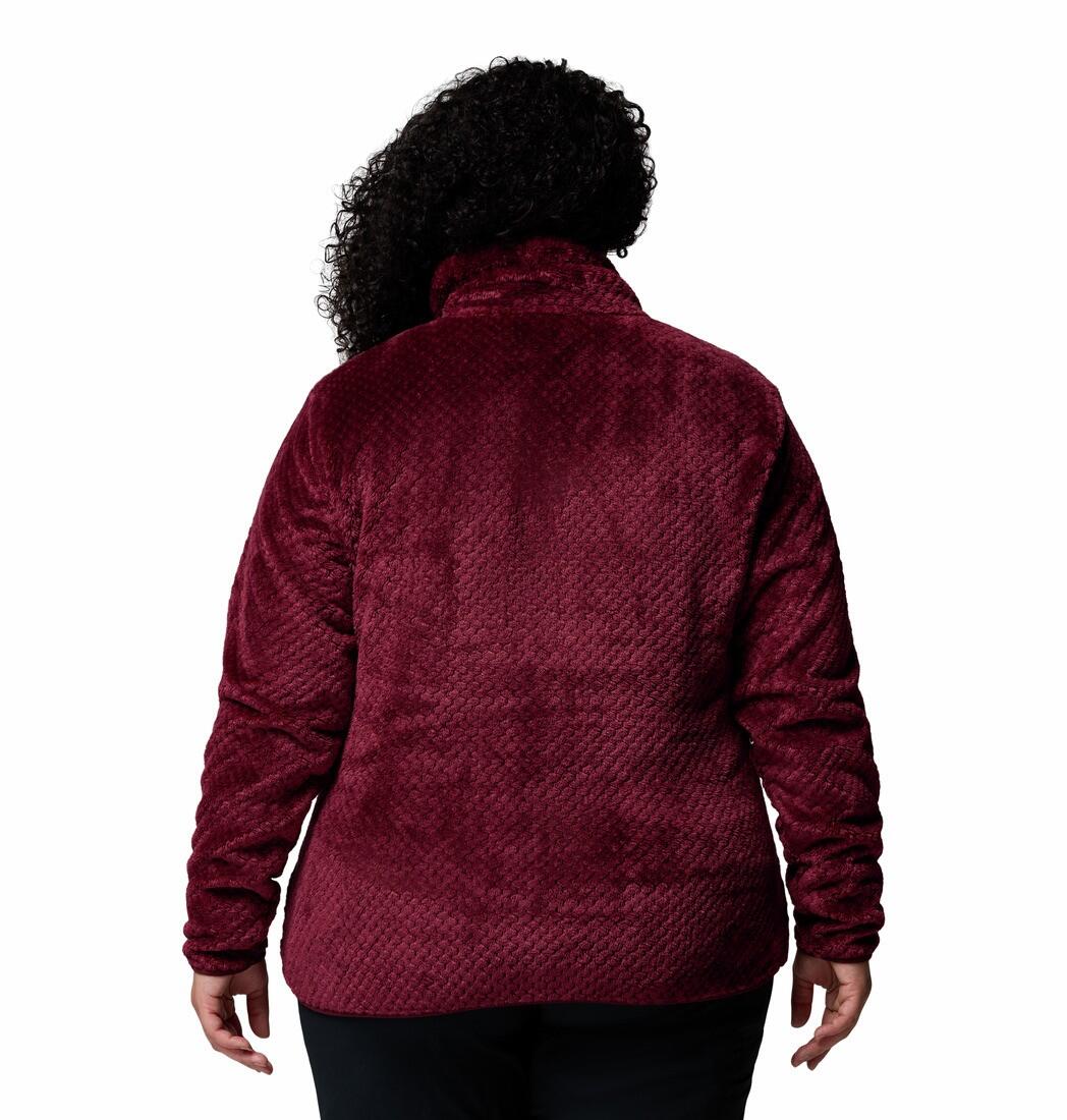 Veste Polaire Columbia "Fire Side II Sherpa Full Zip" XS Bordeaux 2/7