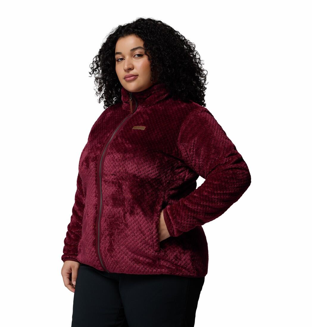 Veste Polaire Columbia "Fire Side II Sherpa Full Zip" XS Bordeaux 5/7