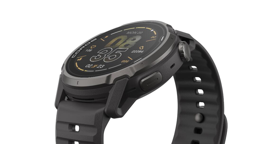 Orologio GPS Coros Apex 4 42 mm con cinturino in silicone nero 3/6