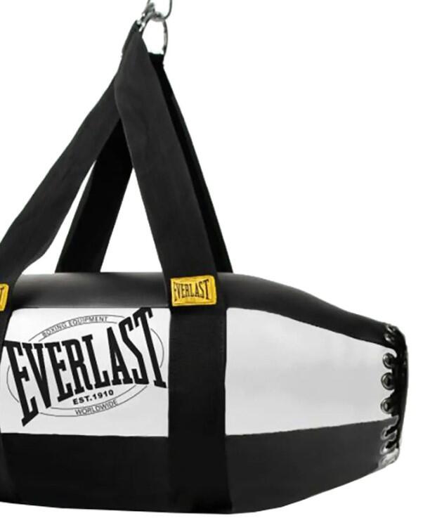 EVERLAST SACO 1910 TORPEDO BAG BLACK/WHITE 74X30 CM 2/3
