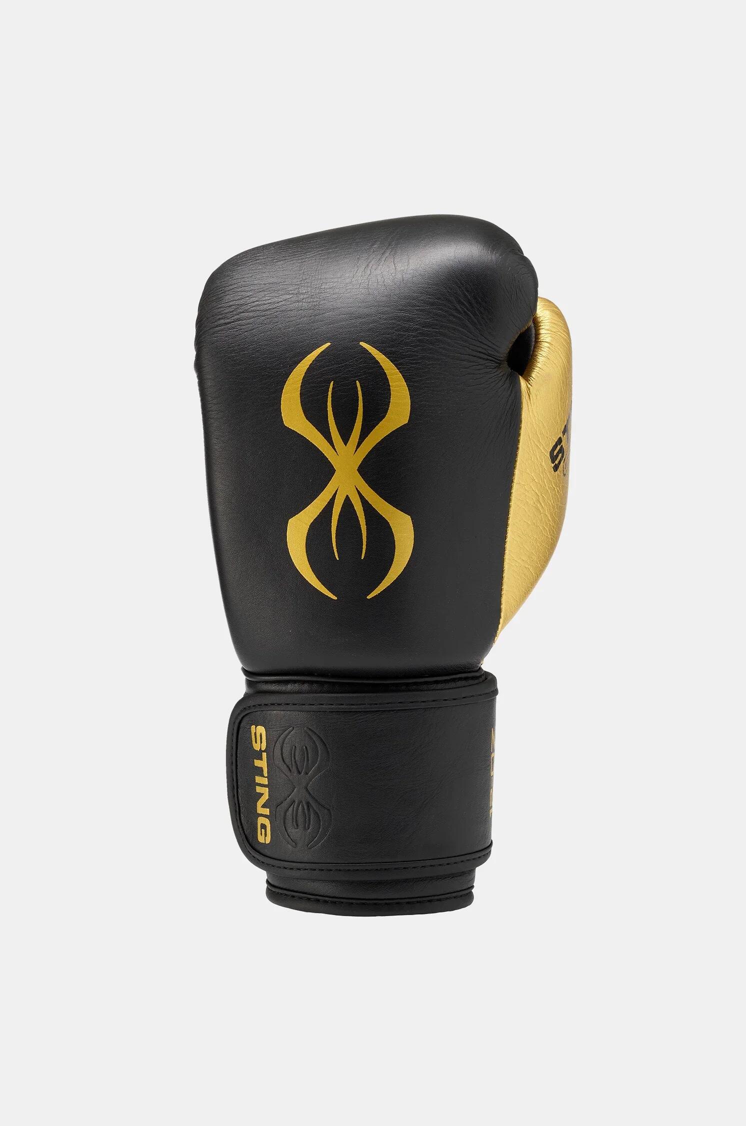EVOLUTION Boxhandschuhe schwarz/gold 14oz 2/3