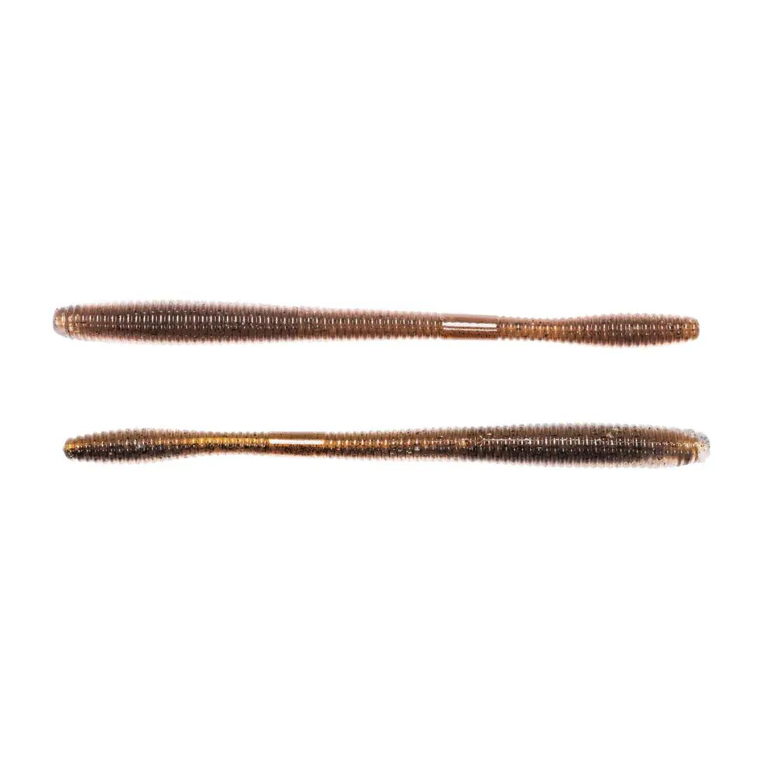 Live Target straight worm, 14 cm, 14 g, brown black, 10 buc / plic