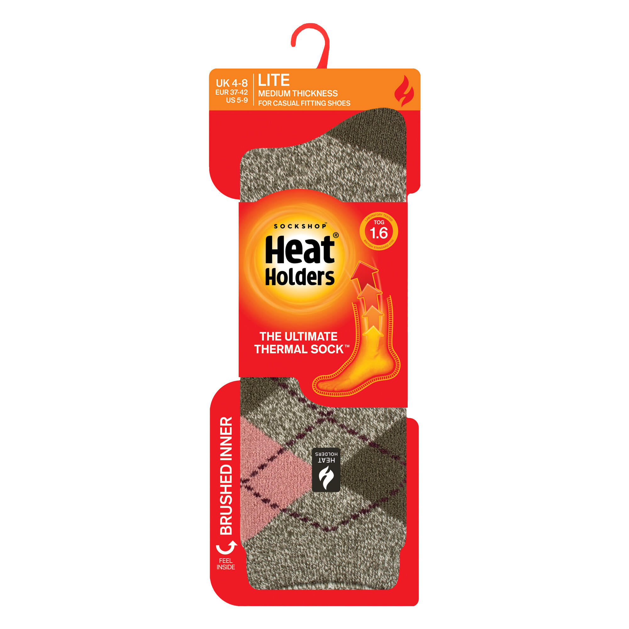 Gemusterte Thermal Lite-Socken für Damen 2/6