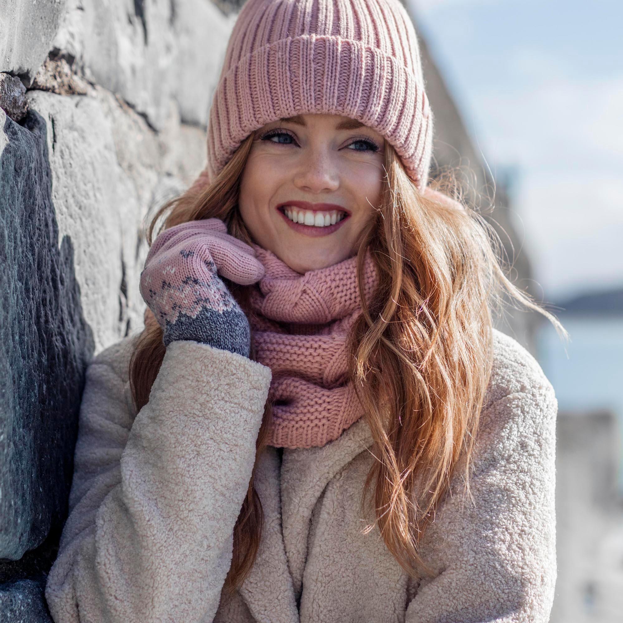 Heat Holders - Damen Winter Fleece Gefütterter Thermo Snood Schal mit Zopfmuster 4/5