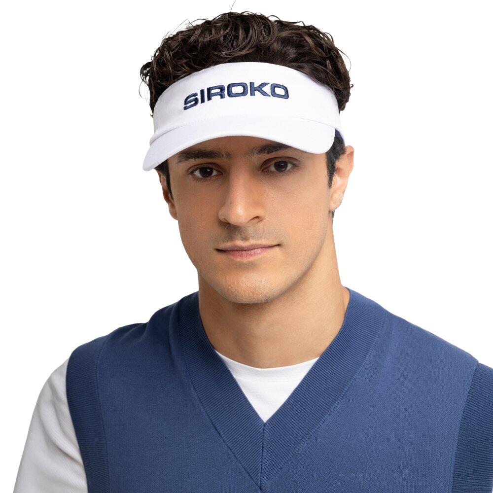 Heren en Dames Tennis zonneklep voor GameCup White Wit 6/6