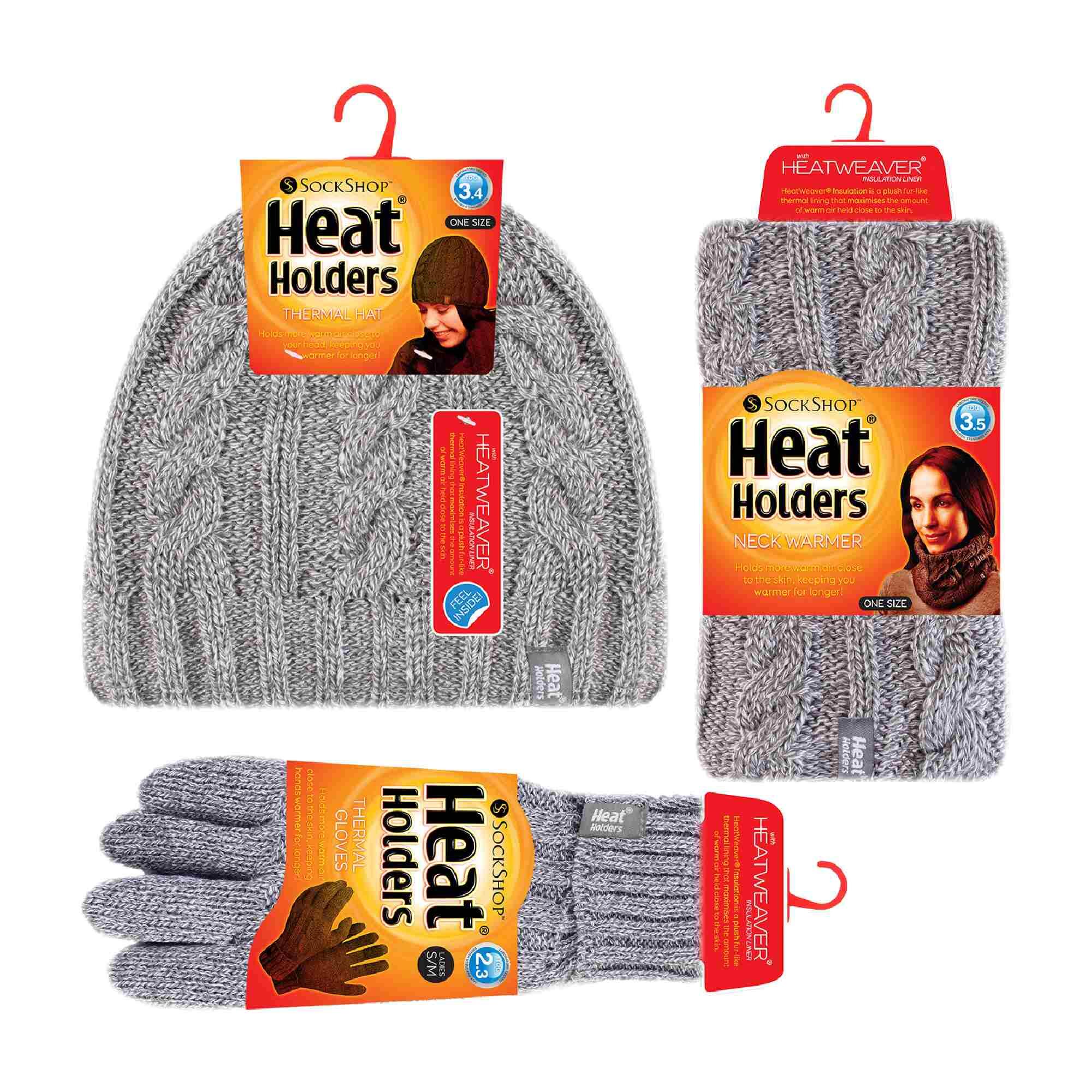 Heat Holders - Thermo Winter Fleecemütze Nackenwärmer und Konverter Handschuhen 2/5