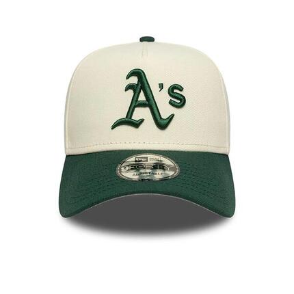 Casquette New Era 9Forty Oakland Athletics A-Frame crème vert foncé